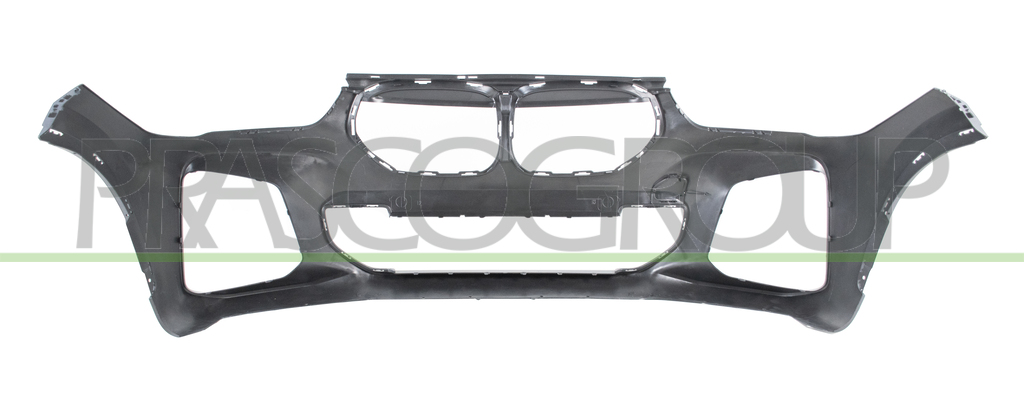 FRONT BUMPER-PRIMED-WITH TOW HOOK COVER-WITH CUTTING MARKS FOR PDC, PARK ASSIST AND HEADLAMP WASHERS