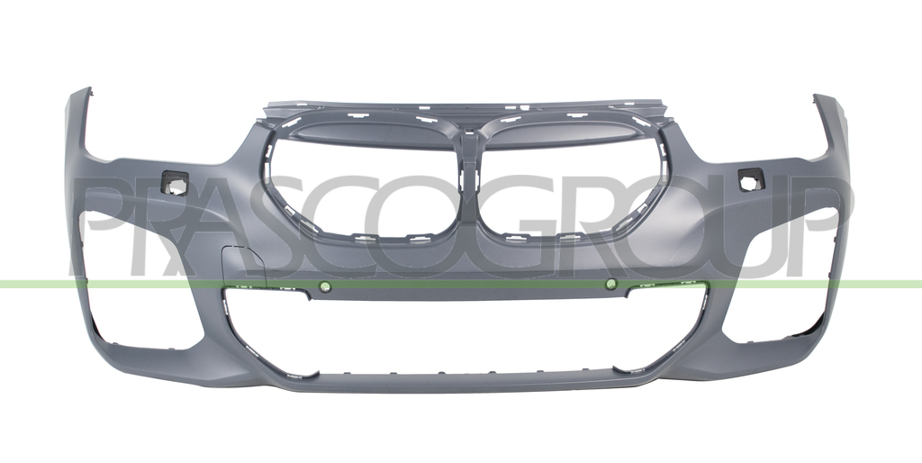 FRONT BUMPER-PRIMED-WITH TOW HOOK COVER-WITH PDC+SENSOR HOLDERS-WITH HEADLAMP WASHER HOLES-WITH CUTTING MARKS FOR PARK ASSIST