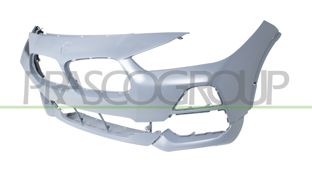 FRONT BUMPER-PRIMED-WITH TOW HOOK COVER-WITH CUTTING MARKS FOR PDC, PARK ASSIST AND HEADLAMP WASHERS