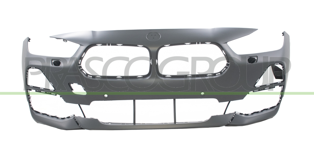 FRONT BUMPER PRIMED-WITH PDC AND HEADLAMP WASHER HOLES+SENSOR HOLDERS
