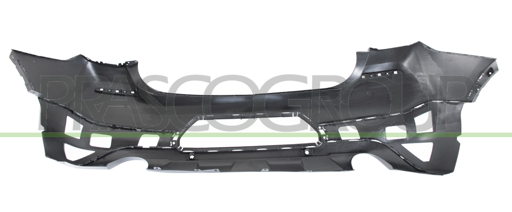 REAR BUMPER-PRIMED-WITH PDC+SENSOR HOLDERS-WITH CUTTING MARKS FOR VIEW CAMERA