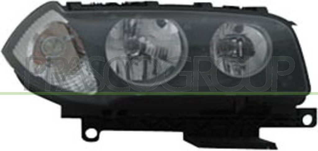 SCHEINWERFER RECHTS-H7+H7-MIT LWR-MIT MOTOR-SILBER-WEISSER BLINKER