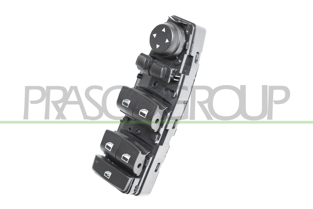 PANNEAU A BOUTON-POUSSOIR NOIR-4 INTERRUPTEURS-LEVE VITRE-PORTE AVANT GAUCHE-6 BROCHES