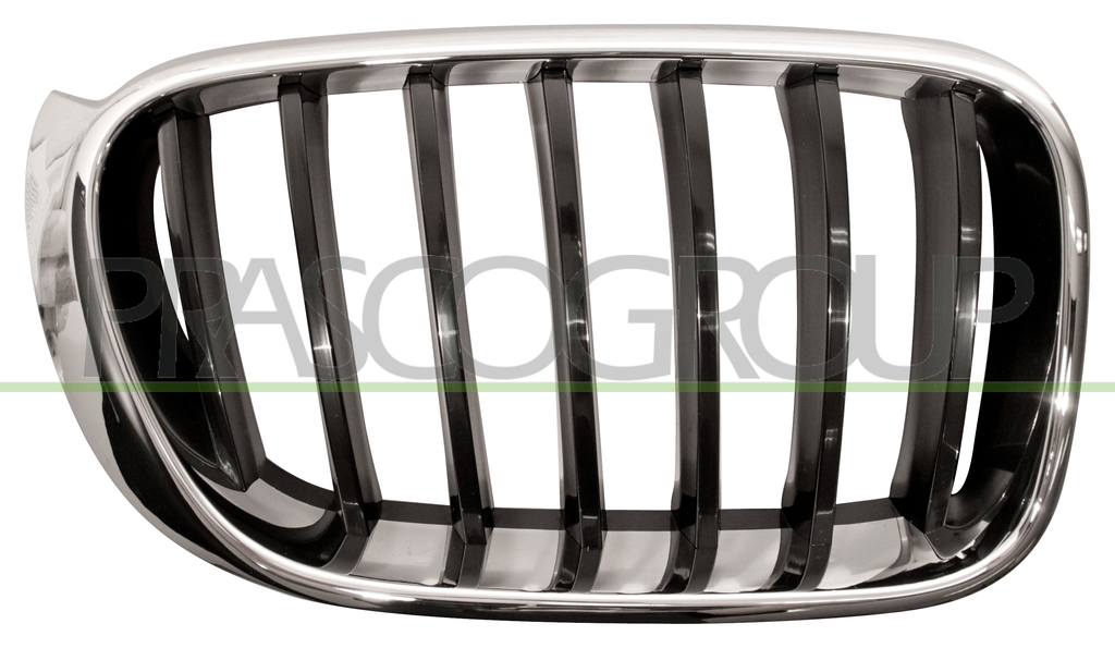 GRILLE CALANDRE DROITE-CHROMEE/NOIRE - MOD. BASIS