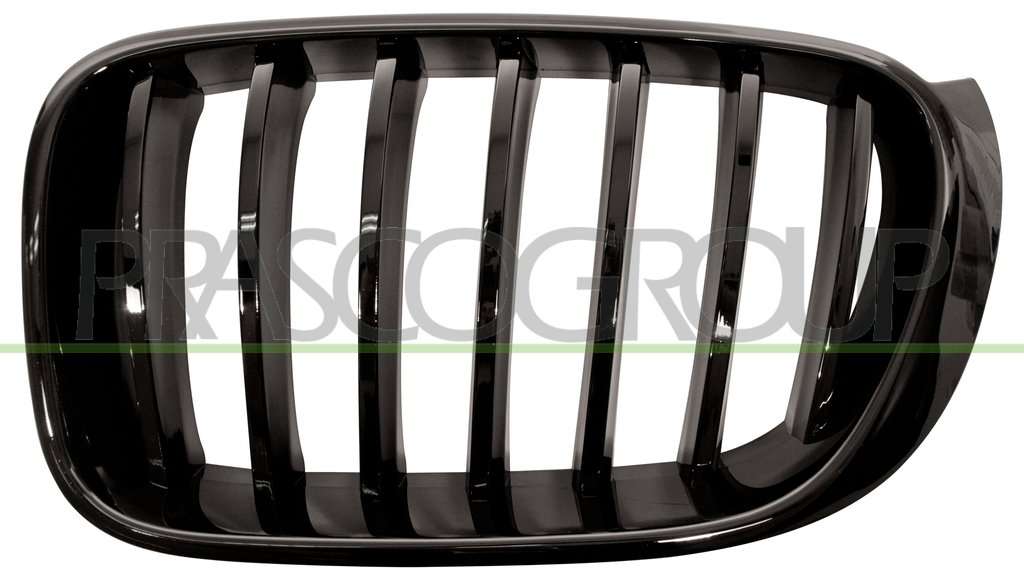 GRILLE CALANDRE GAUCHE NOIRE BRILLANT