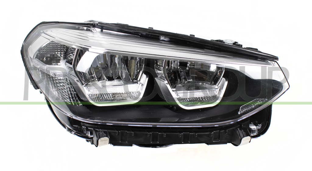 OPTICA DERECHA H7 ELECTRICA-CON MOTOR-CON LUZ DIURNA-LED