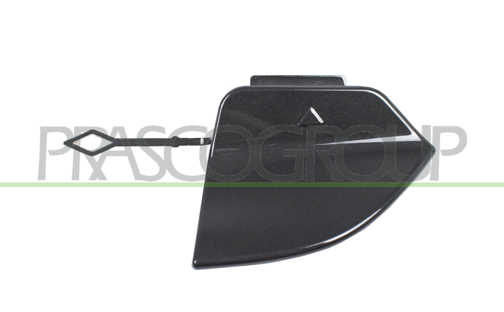 REAR TOW HOOK COVER-BLACK-GLOSSY