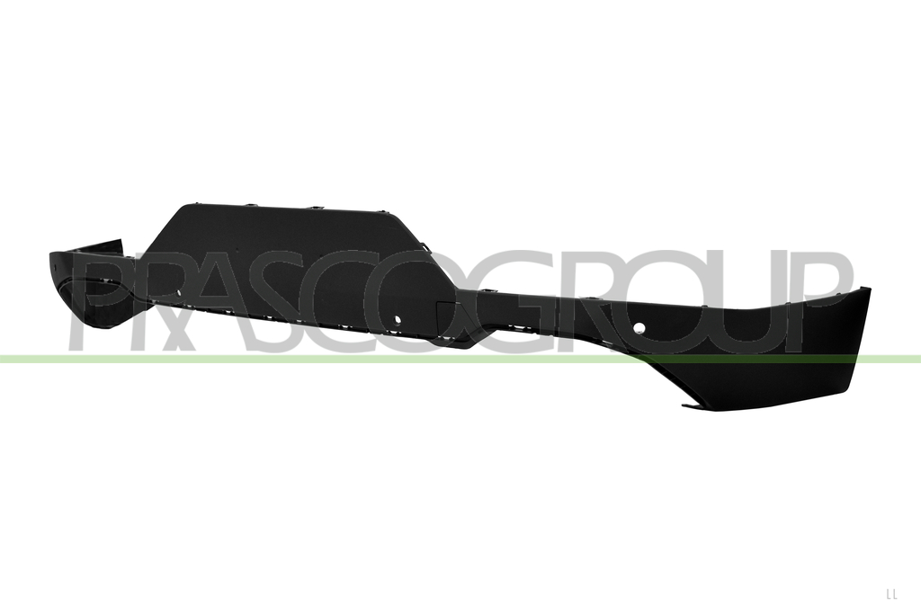 SPOILER PARAURTI POSTERIORE-NERO-GOFFRATO-CON FORI PDC+SUPPORTI