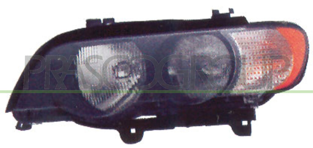 SCHEINWERFER LINKS-H7+HB3-MIT LWR-MIT MOTOR-WEISSER BLINKER MOD. > 03