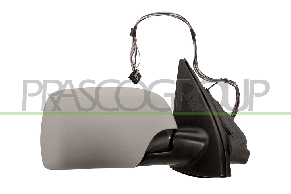 DOOR MIRROR RIGHT-ELECTRIC-BLACK-HEATED-WITH AMBIENT LIGHT-FOLDABLE-WITH MEMORY-ASPHERICAL-BLUE