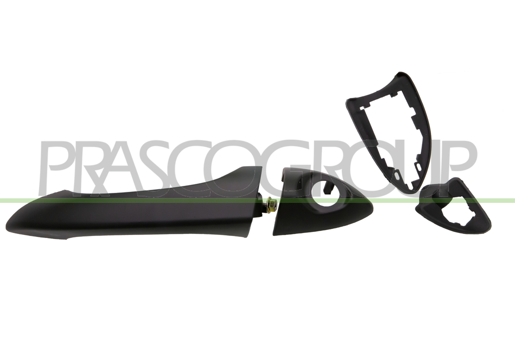 FRONT DOOR HANDLE LEFT-OUTER-PRIMED-WITH KEY HOLE