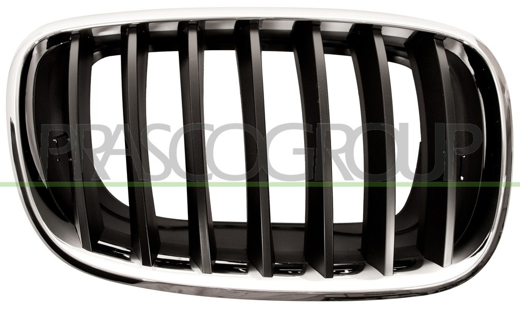 RADIATOR GRILLE RIGHT-CHROME-CHROME-BLACK