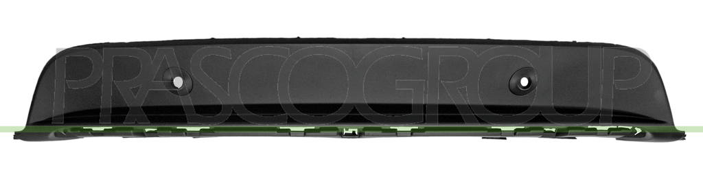 REAR BUMPER SPOILER-BLACK-TEXTURED FINISH-WITH PDC+SENSOR HOLDERS