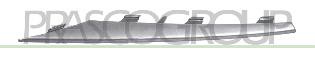 MOULURE GAUCHE DE GRILLE DE PARE-CHOCS AVANT-ARGENT