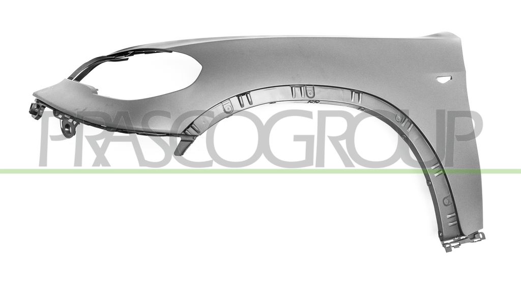 FRONT FENDER LEFT-PRIMED-WITH SIDE REPEATER HOLE-WITH HEADLAMP WASHER CUTTING MARKS-PLASTIC