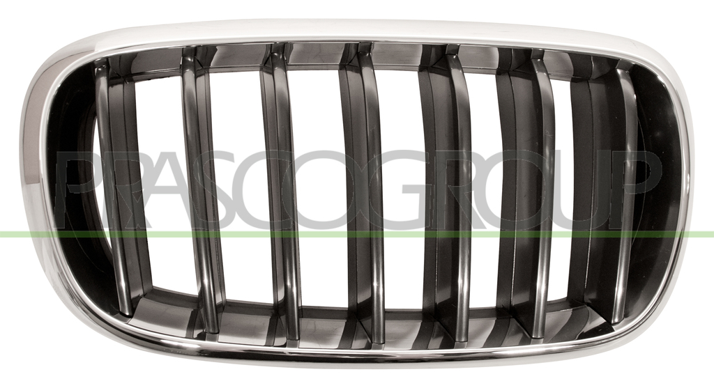 GRILLE CALANDRE DROITE-CHROMEE/NOIRE - MOD. BASIS