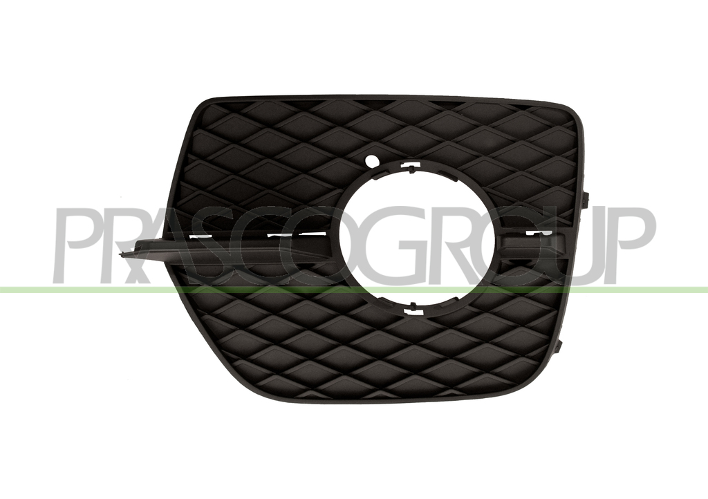 BUMPER GRILLE LEFT-BLACK-WITH FOG LAMP HOLES-WITH MOLDING HOLES > 12