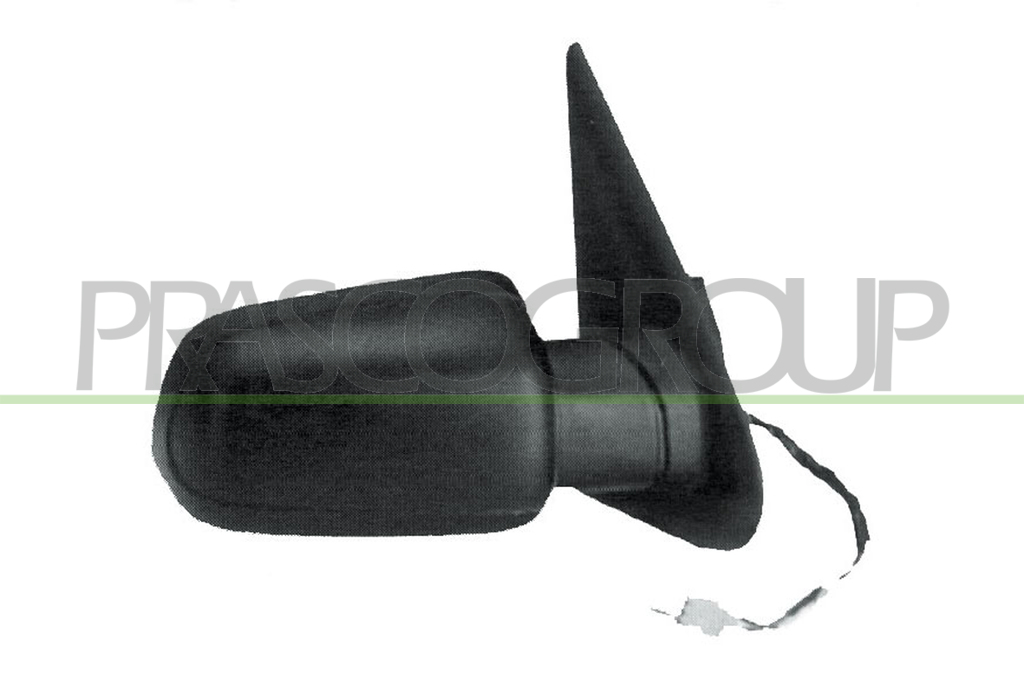 DOOR MIRROR RIGHT-ELECTRIC-BLACK-HEATED