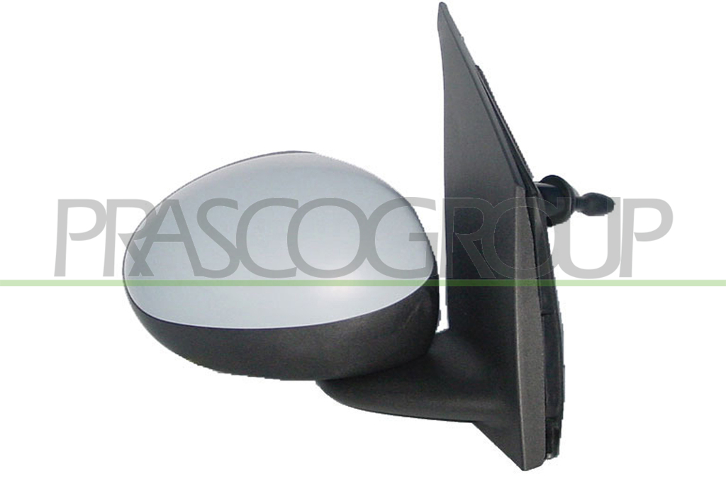 DOOR MIRROR RIGHT-CABLE-PRIMED-CONVEX-CHROME