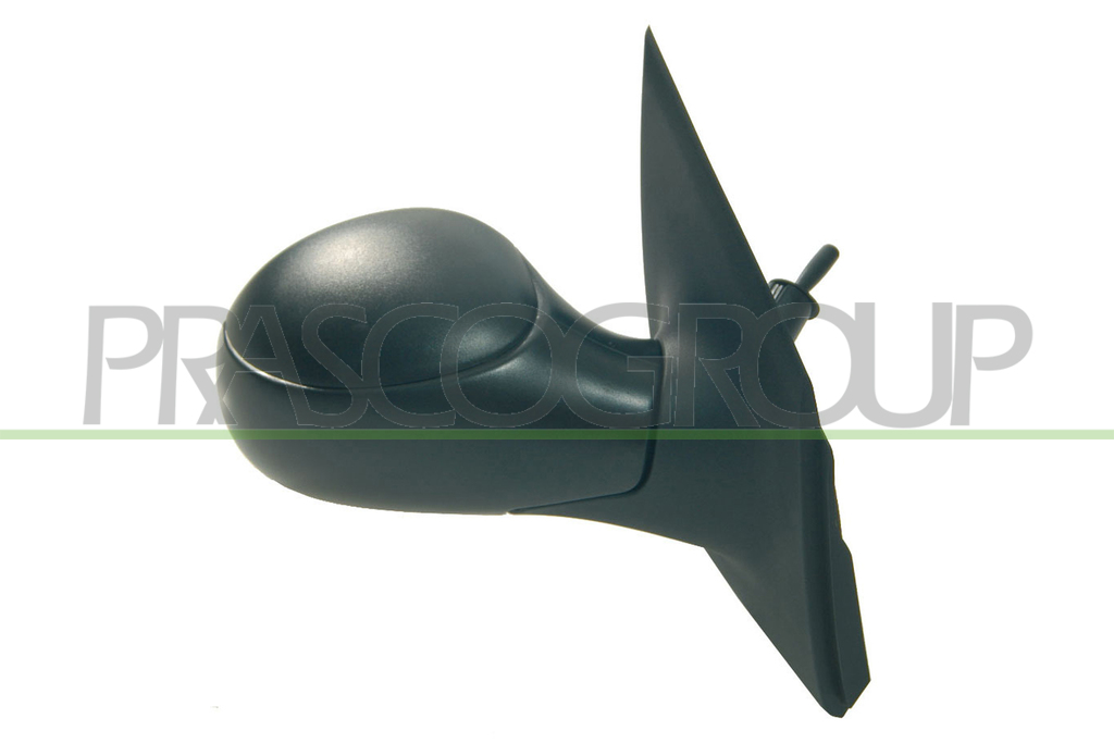 DOOR MIRROR RIGHT-CABLE-BLACK-CONVEX-CHROME