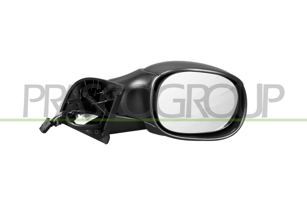 DOOR MIRROR RIGHT-ELECTRIC-BLACK-HEATED-WITH SENSOR-CONVEX-7 PINS