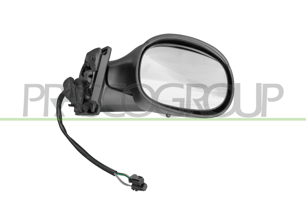 RETROVISORE DESTRO-ELETTRICO-NERO-CONVESSO-3 PINS