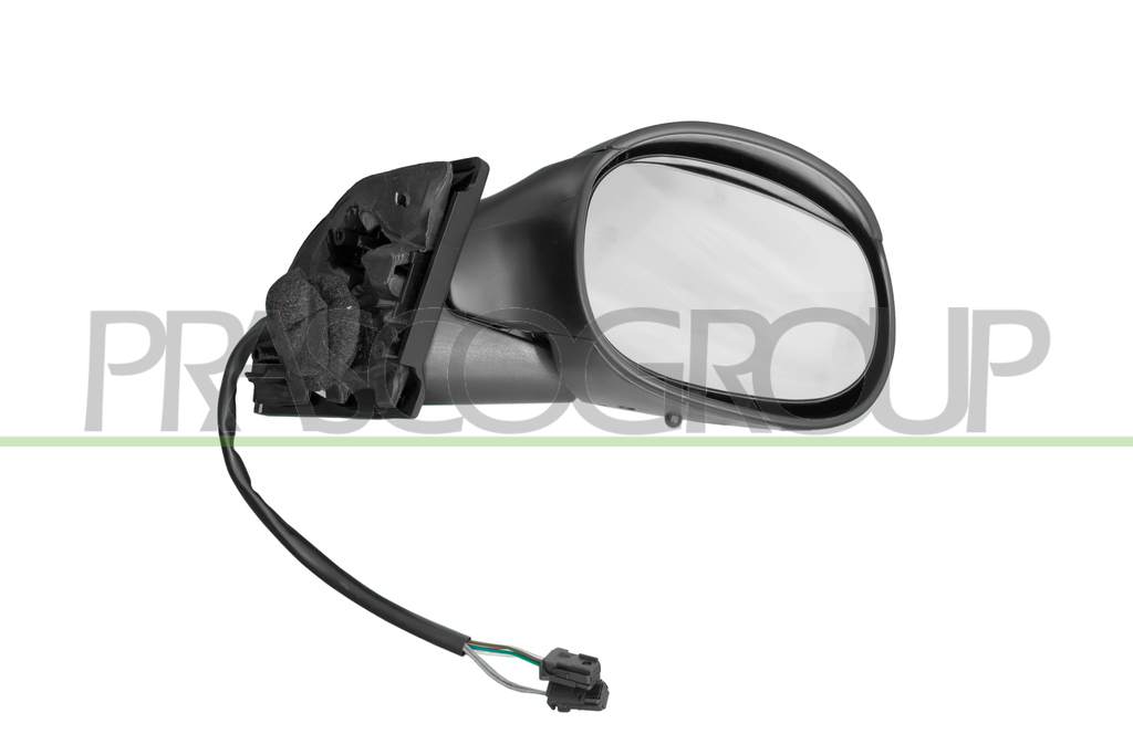 RETROVISORE DESTRO-ELETTRICO-NERO-CONVESSO-3 PINS