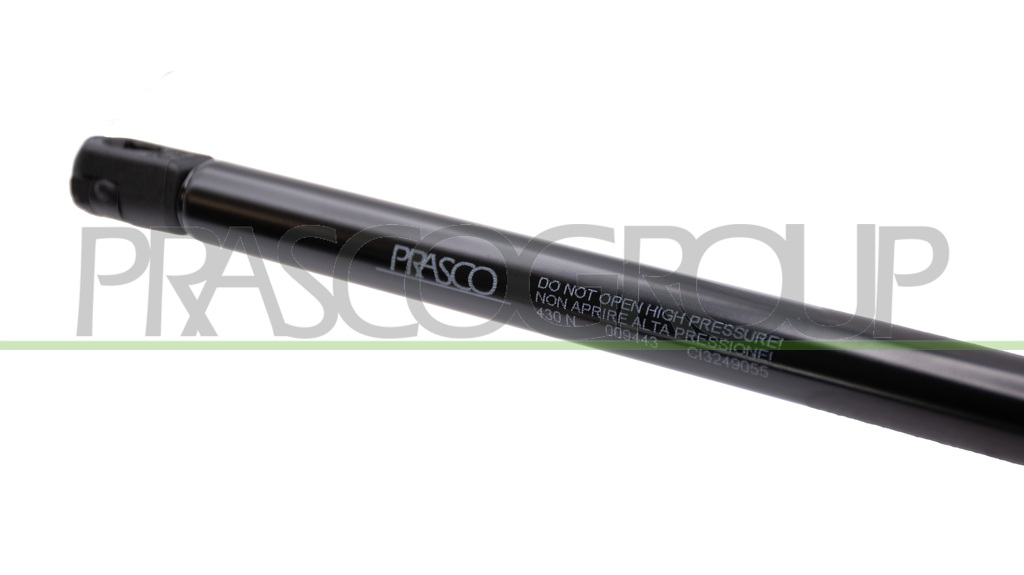 AMORTIGUADOR DE MALETERO DERECHO/IZQUIERDO PORTON TRASERO - 430 N - L 470 mm - C 200 mm - Ø 18 mm - Ø 8 mm