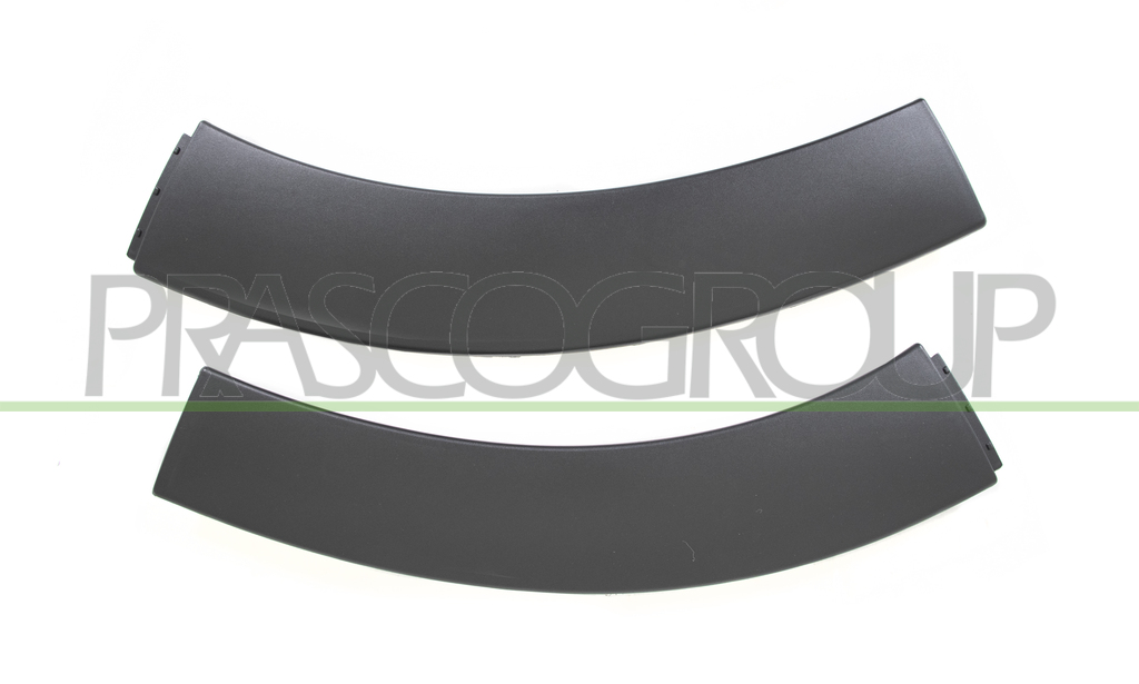 SET OF  FRONT WHEEL-ARCH EXTENSION FRONT SIDE-BLACK-TEXTURED FINISH-WITH PARK ASSIST CUTTING MARKS-2 PCS. (RIGHT+LEFT)
