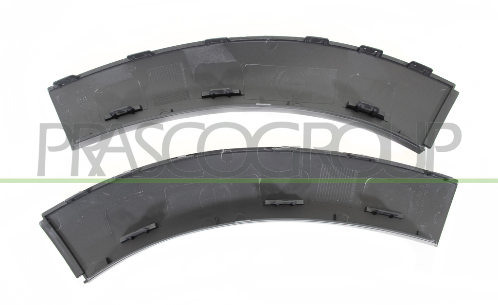 SET OF  FRONT WHEEL-ARCH EXTENSION FRONT SIDE-BLACK-TEXTURED FINISH-WITH PARK ASSIST CUTTING MARKS-2 PCS. (RIGHT+LEFT)