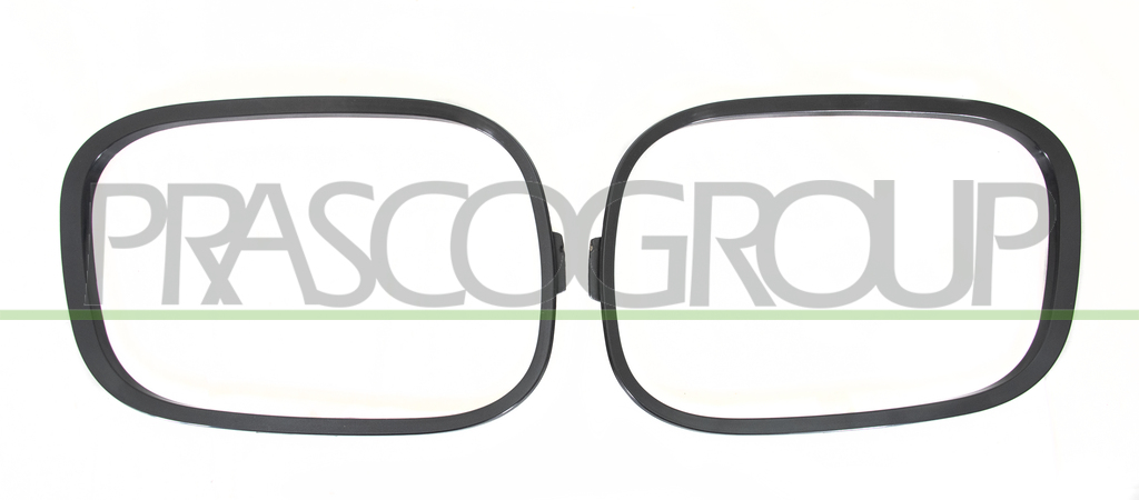 SET OF FOG LIGHT FRAME SMOOTH BLACK TO BE PRIMED (RIGHT+LEFT)
