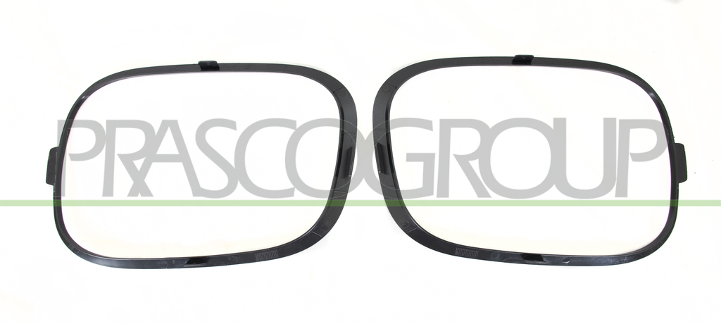 SET OF FOG LIGHT FRAME SMOOTH BLACK TO BE PRIMED (RIGHT+LEFT)