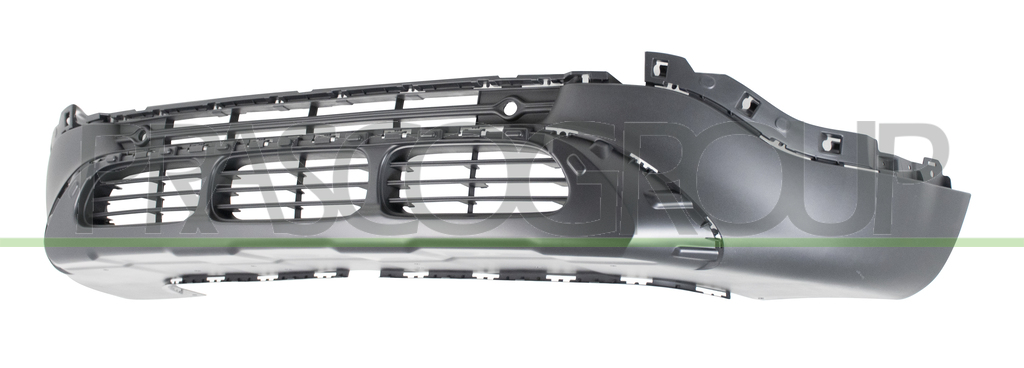 FRONT BUMPER SPOILER-BLACK-TEXTURED FINISH-WITH MOLDING HOLES-WITH PDC+SENSOR HOLDERS