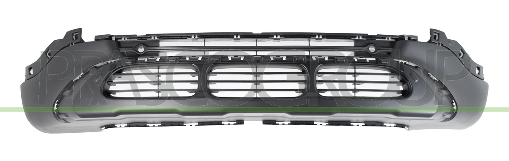 FRONT BUMPER SPOILER-BLACK-TEXTURED FINISH-WITH MOLDING HOLES-WITH PDC+SENSOR HOLDERS