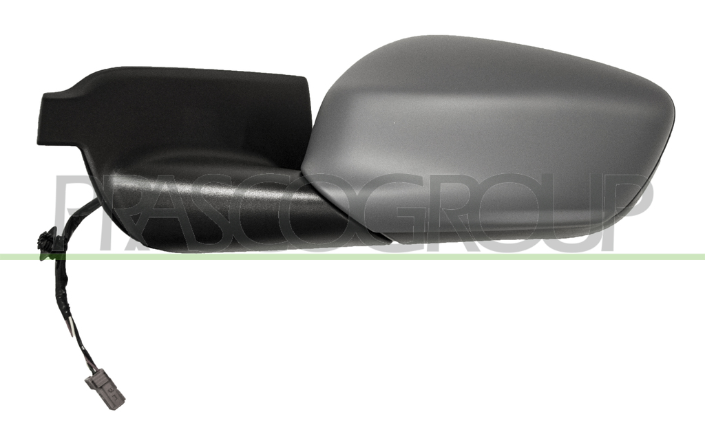 DOOR MIRROR LEFT-ELECTRIC-HEATED-PRIMED-CONVEX-5 PINS