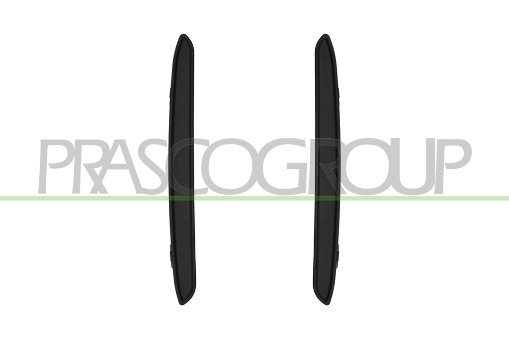 KIT MOLDURAS PARACHOQUES TRASERO-NEGRO-GRANULADO-(DERECHA+IZQUIERDA)