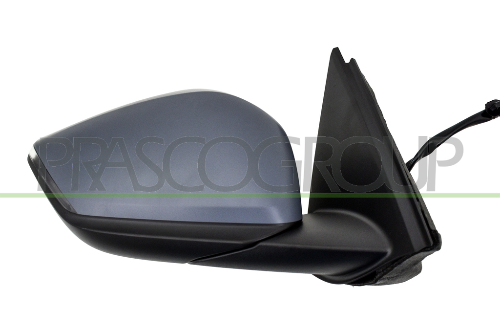 DOOR MIRROR RIGHT-ELECTRIC-PRIMED-HEATED-FOLDABLE-WITH LAMP-WITH SENSOR-WITH AMBIENT LIGHT-WITH BLIS-CONVEX-14 PINS