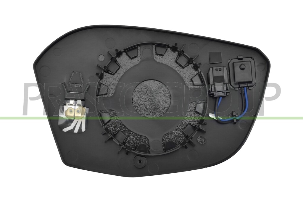SPIEGELGLAS LINKS-HEIZBAR-MIT BLIS-KONVEX-2 PIN