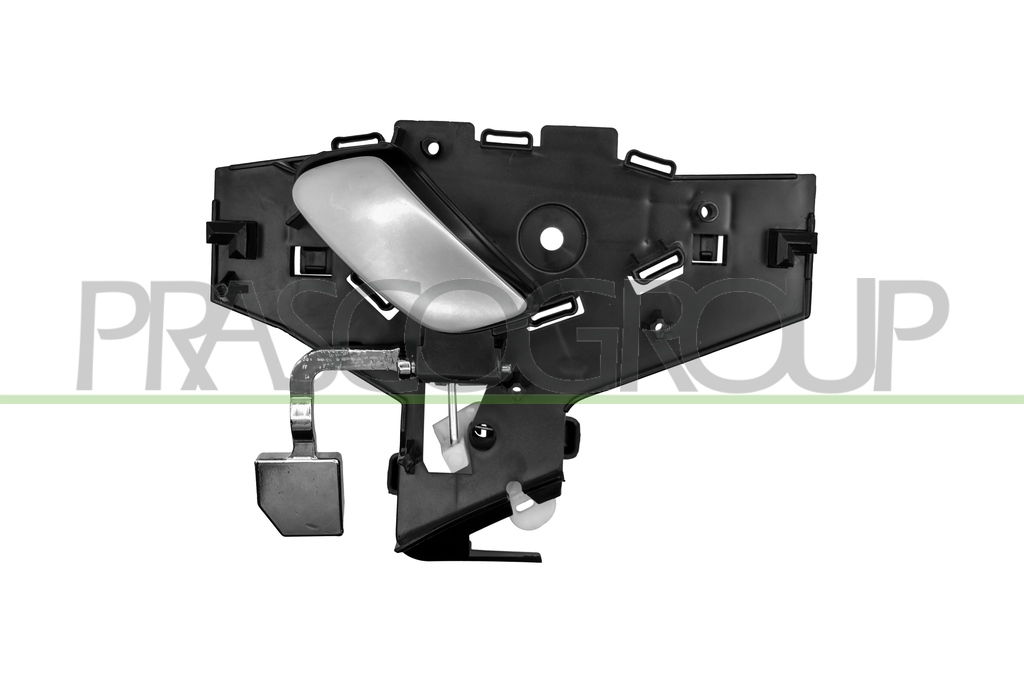 FRONT DOOR HANDLE RIGHT-INNER-WITH CHROME LEVER-BLACK HOUSING