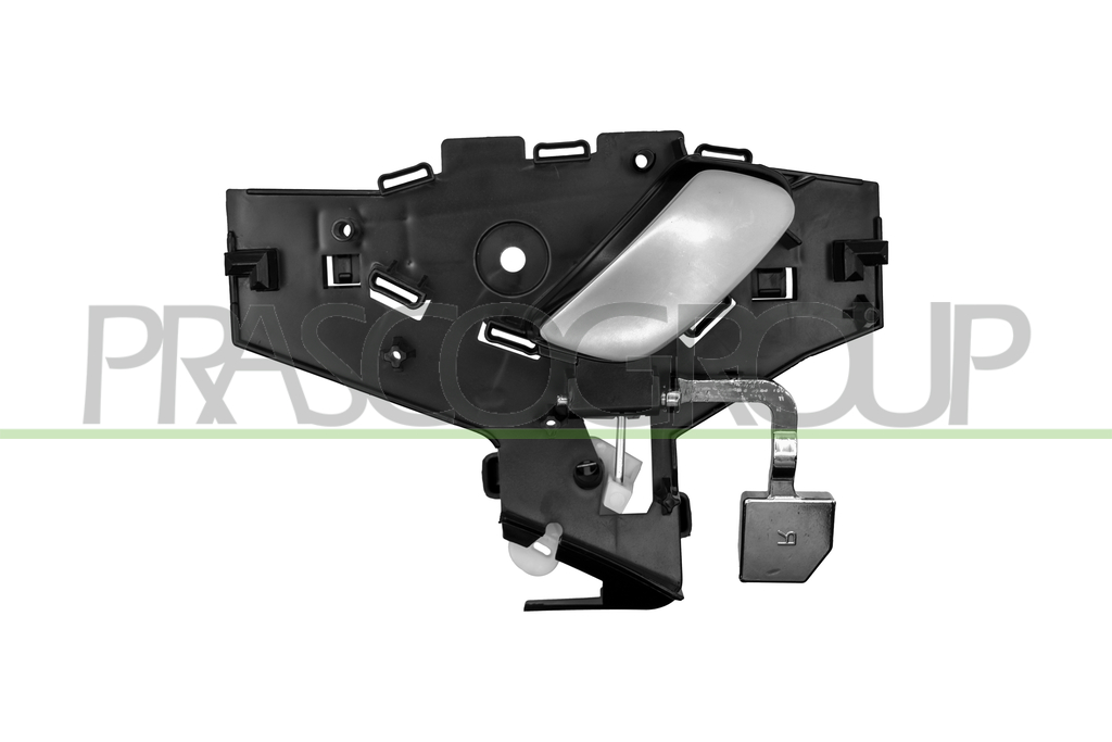 FRONT DOOR HANDLE LEFT-INNER-WITH CHROME LEVER-GRAY HOUSING