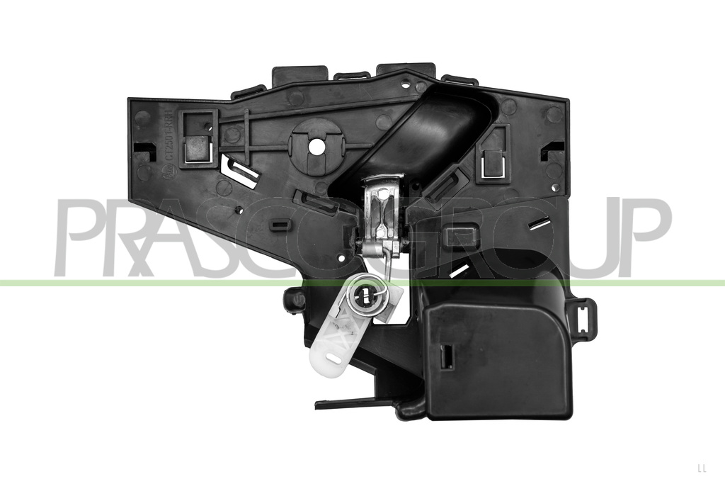 REAR DOOR HANDLE RIGHT-INNER-WITH CHROME LEVER-BLACK HOUSING