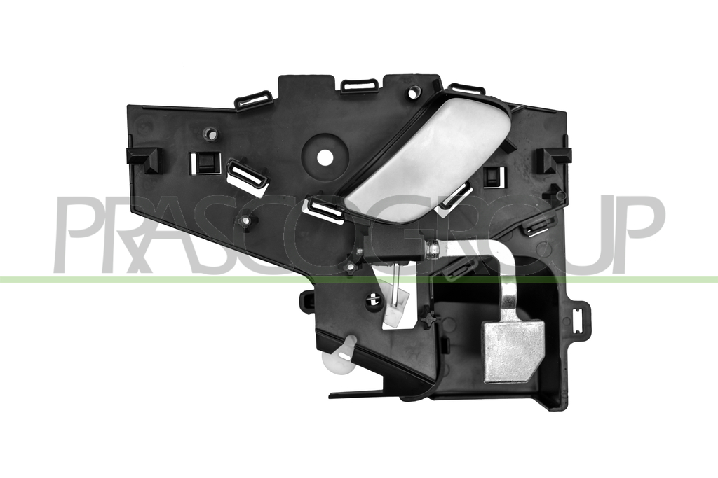 REAR DOOR HANDLE LEFT-INNER-WITH CHROME LEVER-BLACK HOUSING