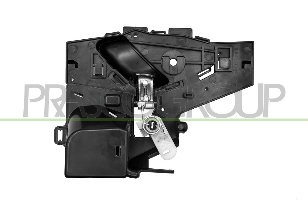 REAR DOOR HANDLE LEFT-INNER-WITH CHROME LEVER-BLACK HOUSING