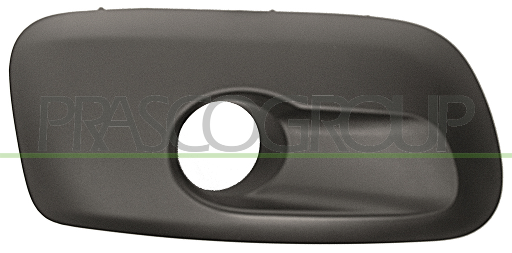 BUMPER GRILLE RIGHT-BLACK-TEXTURED FINISH-WITH FOG LAMP HOLE
