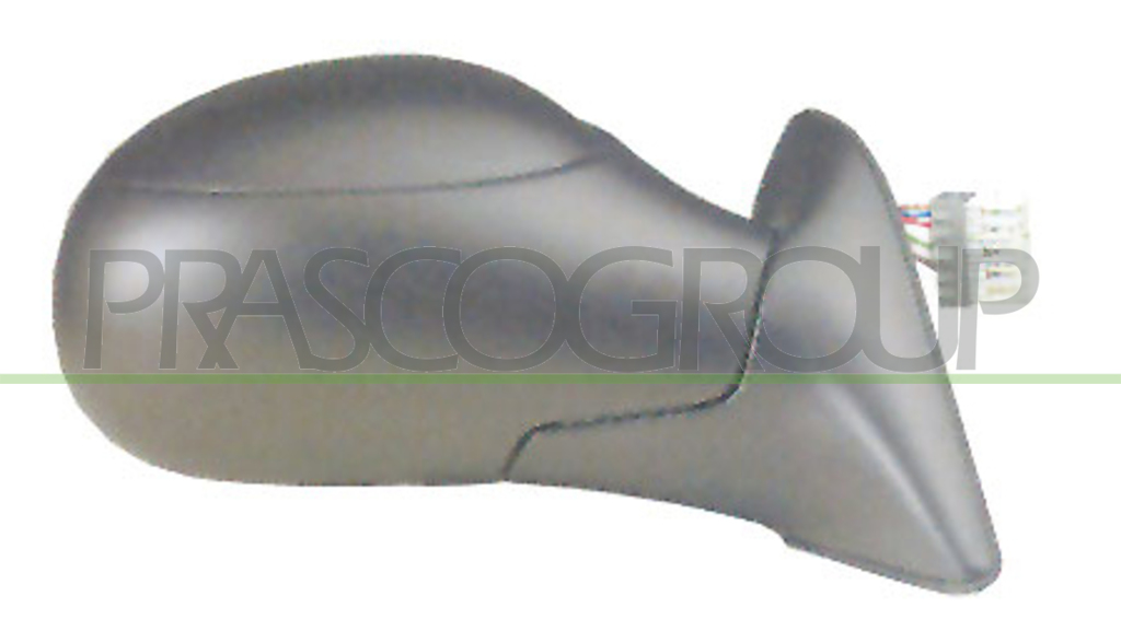 DOOR MIRROR RIGHT-ELECTRIC-BLACK-HEATED-WITH SENSOR-CONVEX-CHROME