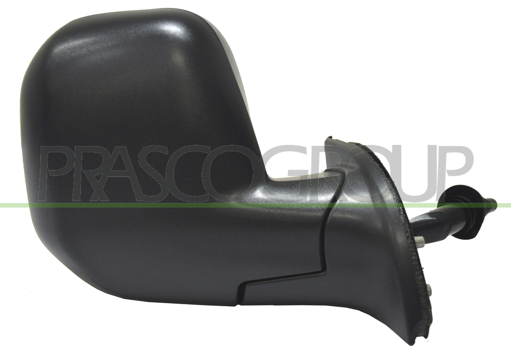 DOOR MIRROR RIGHT-CABLE-BLACK-CONVEX-CHROME