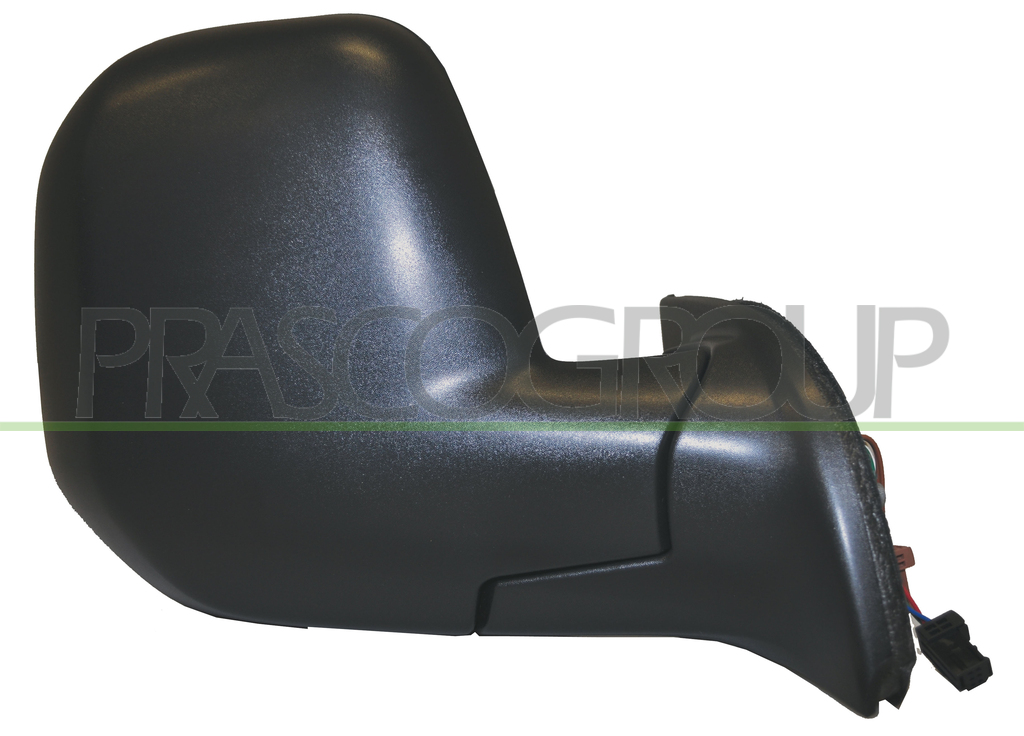 DOOR MIRROR RIGHT-ELECTRIC-BLACK-HEATED-WITH SENSOR-CONVEX-CHROME