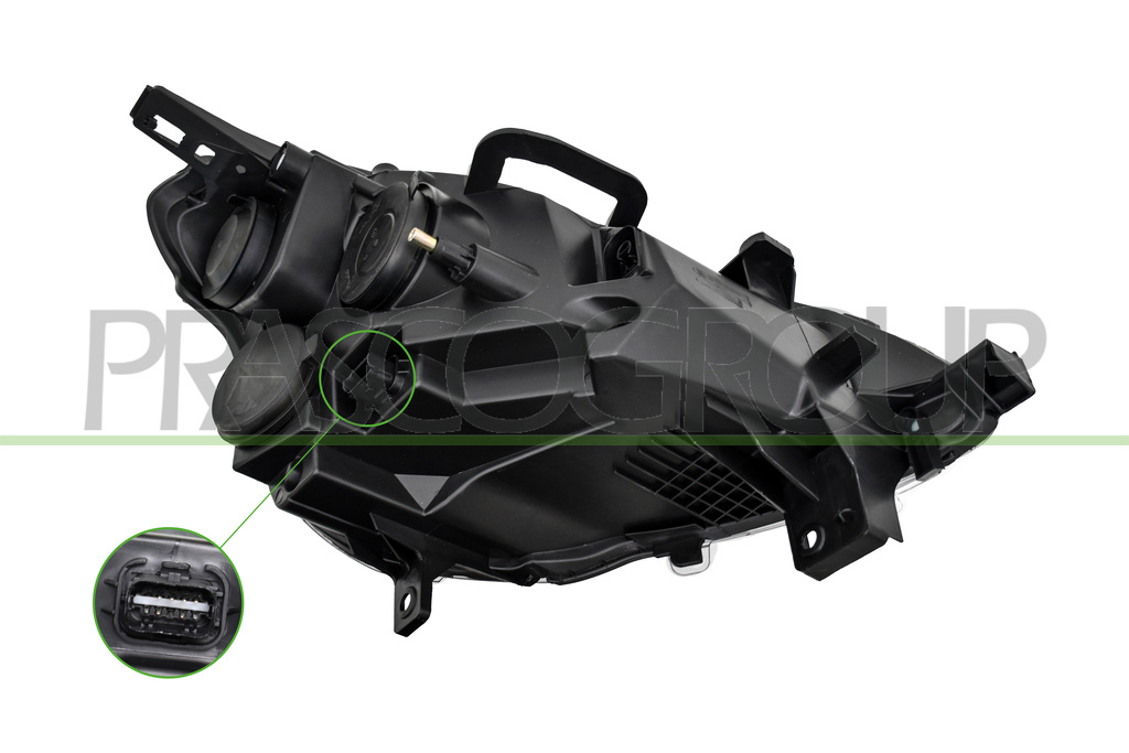 HEADLAMP LEFT H4-ELECTRIC-WITH MOTOR