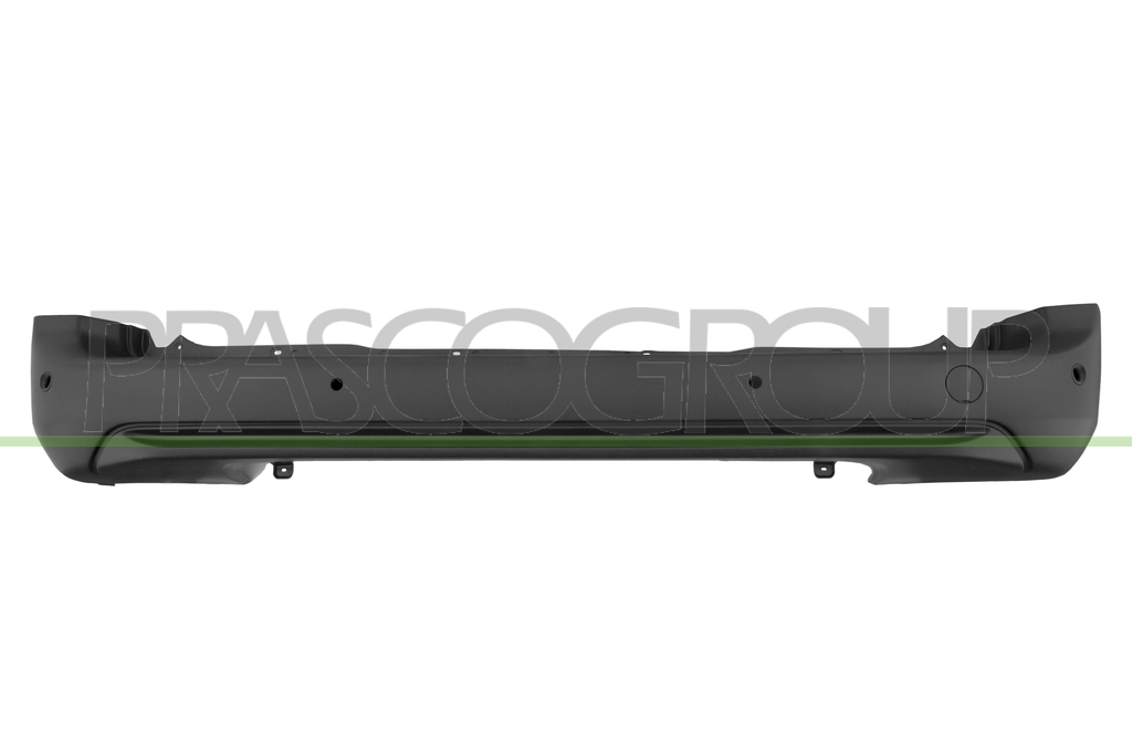 REAR BUMPER-BLACK-TEXTURED FINISH-WITH PDC+SENSOR HOLDERS