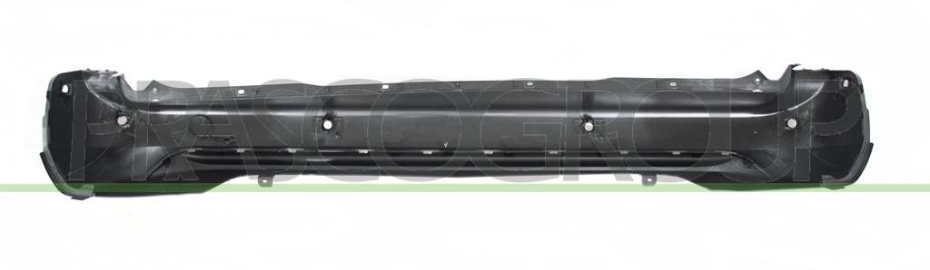 REAR BUMPER-BLACK-TEXTURED FINISH-WITH PDC AND PARK ASSIST HOLES+SENSOR HOLDERS-WITH MOLDING HOLES